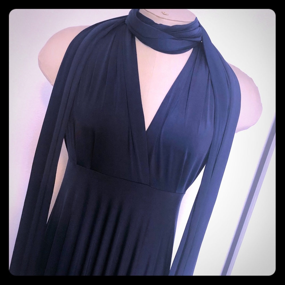 Navy Blue Convertible Bridesmaid Dress
